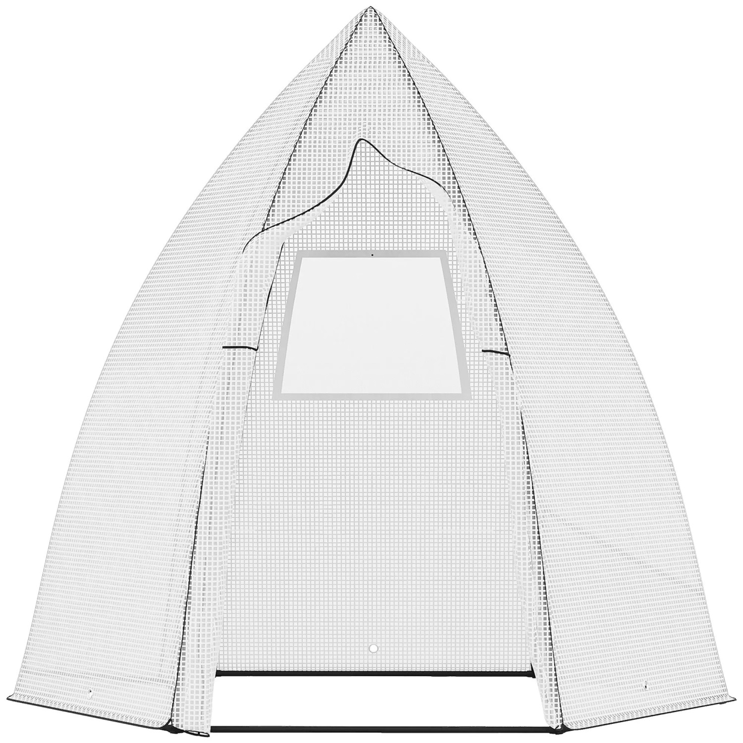 Image of Furnicato Mini Gewächshaus Überwinterungszelt 160x140x180 Cm Weiß