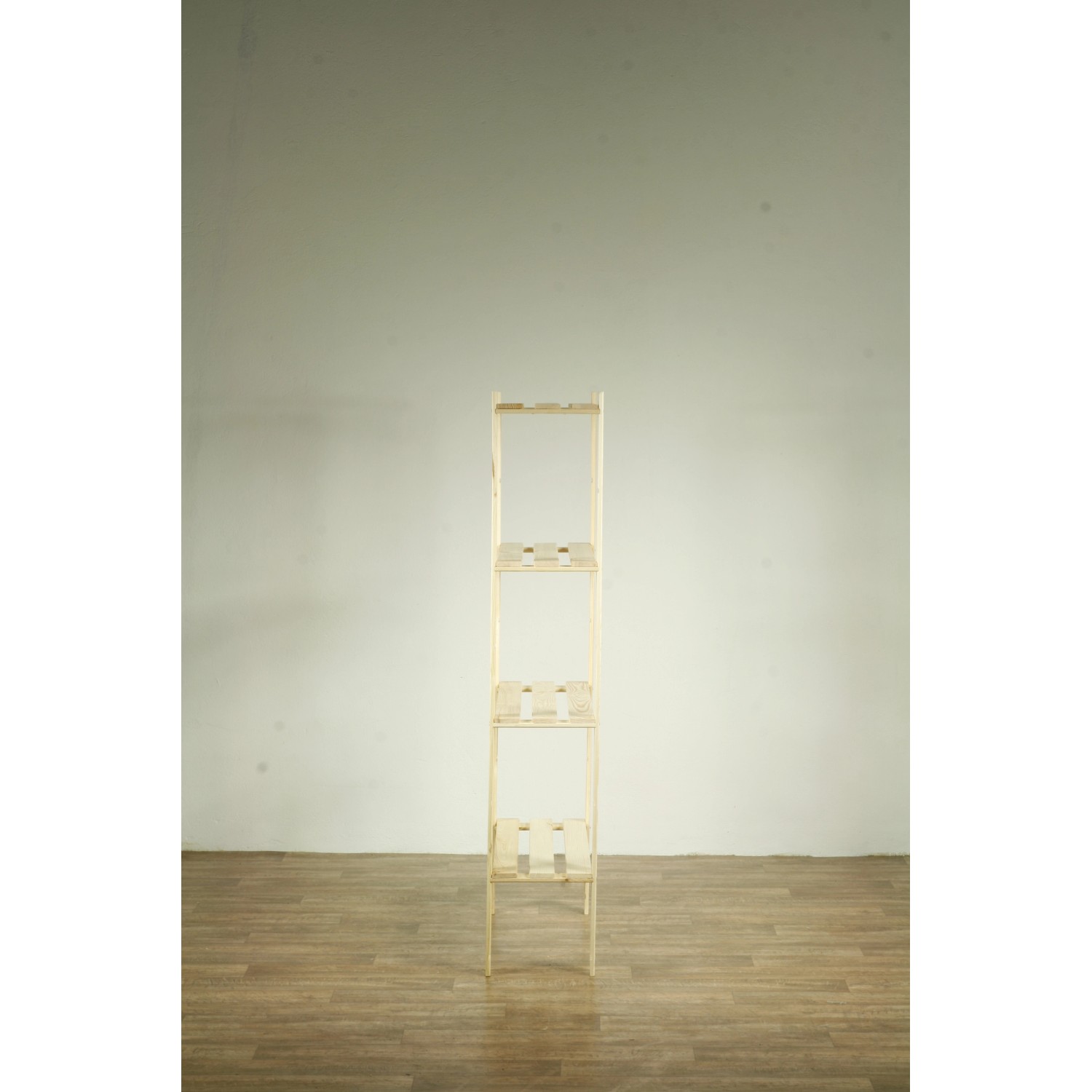 PROREGAL Holzregal Pinepeak, 4 Fachböden aus Kiefernholz, natur, 150x80x28 cm.