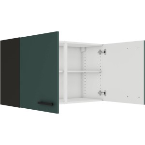 OPTIFIT Verona405 Küchen-Hängeschrank, 100 cm, Steingrün, mit zwei Türen und Einlegeboden.