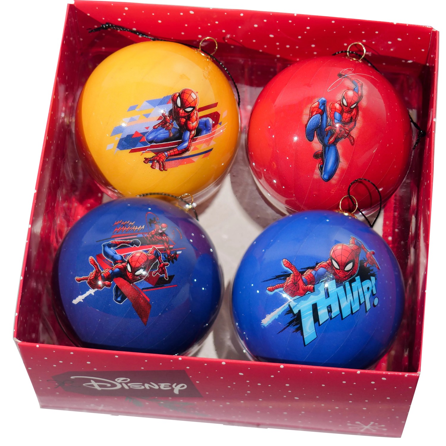 Marvel Weihnachtskugel-Set Spiderman 4 Stück
