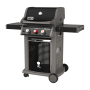 Weber Spirit E-220S Gasgrill mit 2 Brennern und Sear Zone. Grillwagen mit Ablagetischen und Thermometer.