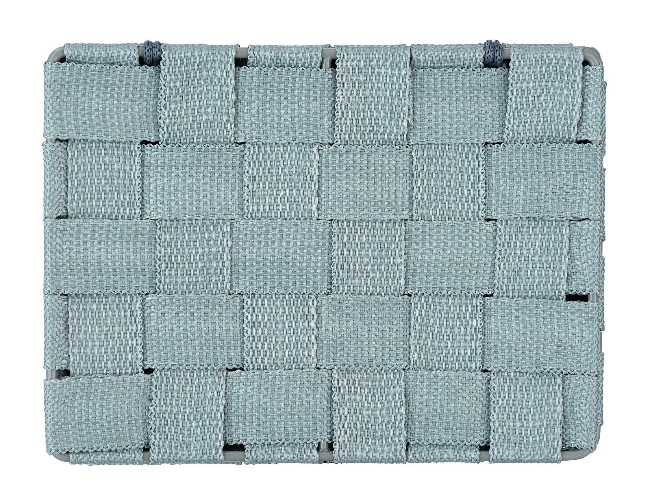 Wenko Aufbewahrungskorb mit Deckel Adria Blaugrau Polypropylen 19 x 10 x 14  cm kaufen bei OBI