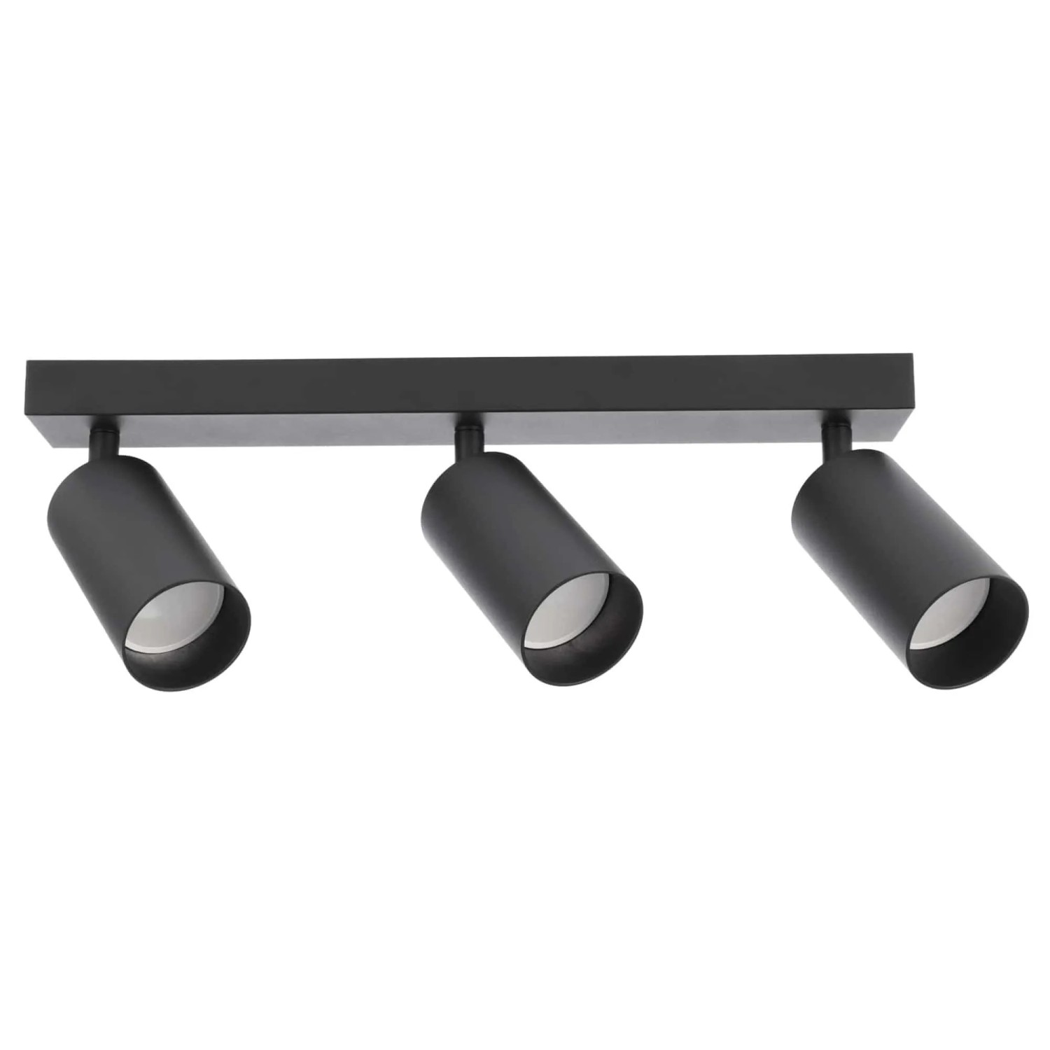 EDO Deckenstrahler GU10 3-Flammig Schwarz Moderne Deckenlampe Spot Drehbar Schwenkbar MALGA