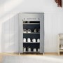 vidaXL Schuhschrank Grau 60,5x30x97 cm Vliesstoff 4100621_4