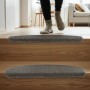 Relaxdays Treppenmatten 15er Set Kunststoff Grau Selbstklebend Rutschhemmend 4 cm x 65 cm x 24 cm_3