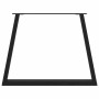 Schwarze vidaXL Esstischbeine in V-Form, 3er Set, aus Stahl (90x72 cm) für individuelle Tische.
