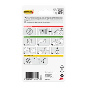 Command Mini-Haken-Set Transparent 14 Stück