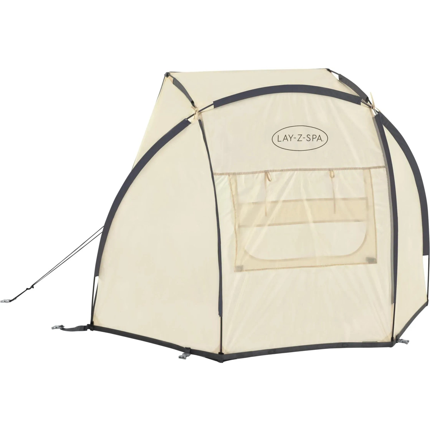 Bestway LAY-Z-SPA Sonnenschutzdach für Whirlpools, mit Fenster und UV-Schutz.