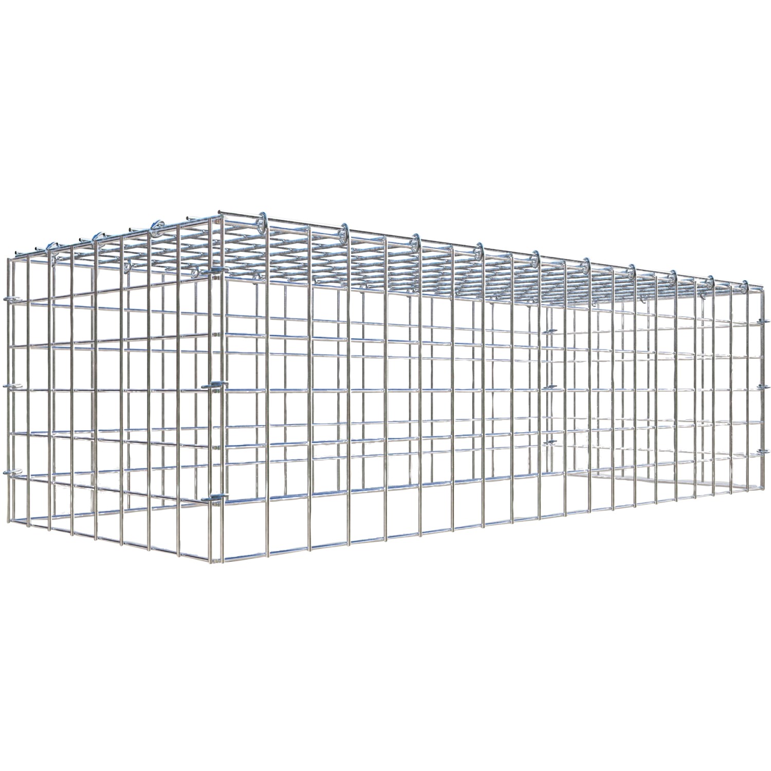 Thumbnail - Gabiona C-Ring-Gabione-Anbaukorb Typ 3 30 x 100 x 40 cm Maschenw 5 x 5 cm