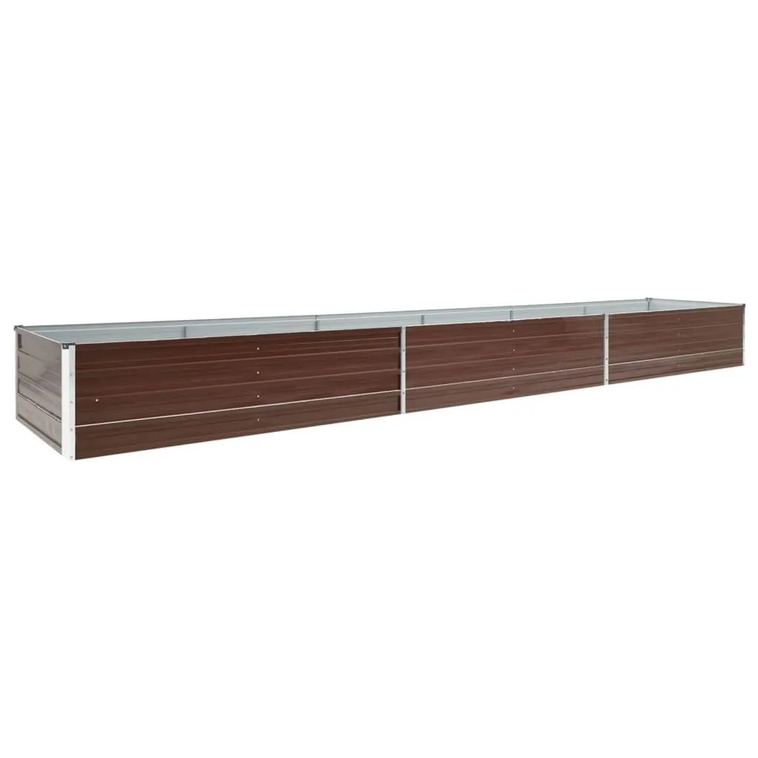 Furnicato Garten Hochbeet Verzinkter Stahl 480x80x45 Cm Braun