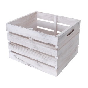Weiße MCW Kommode C62, ohne Schubladen, als Aufbewahrungskiste aus Holz.
