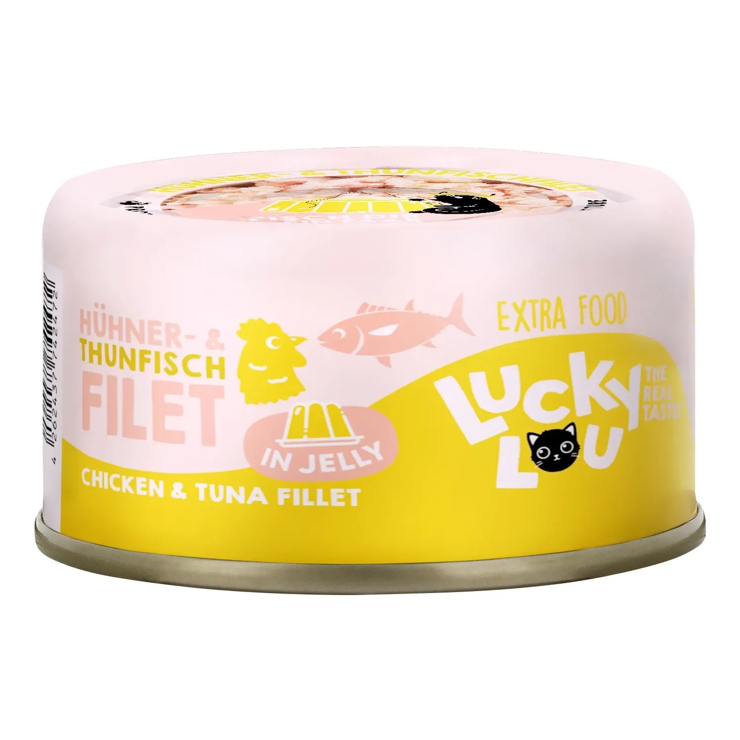 Lucky Lou Katzen-Nassfutter Thunfisch & Hühnerf in Jelly 70 g