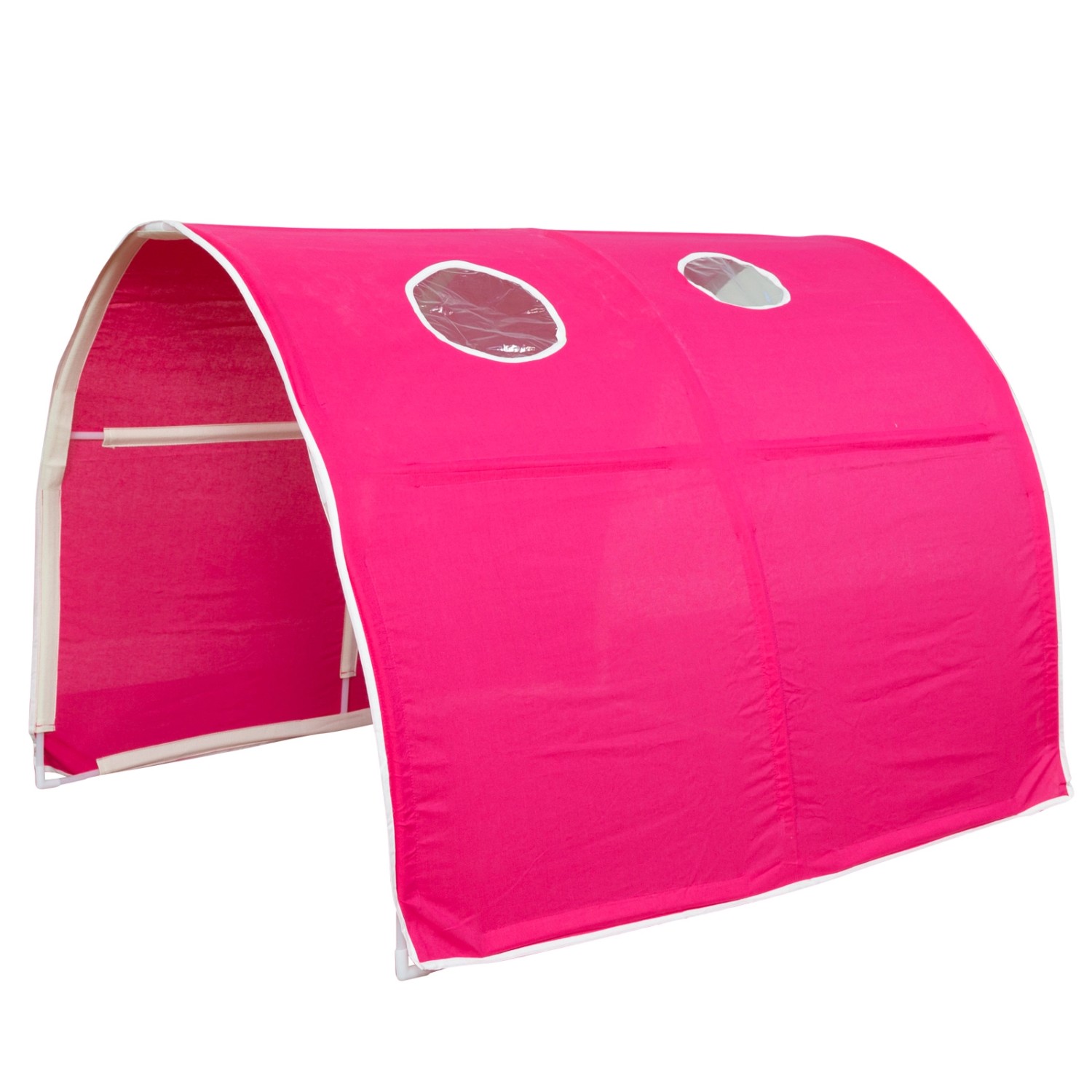 Homestyle4u Tunnel Bogen Zelt Bettzelt Rotfür Hochbett