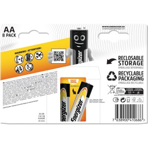 Energizer Alkaline Power AA Batterien, 8er-Pack. Langlebige Mignon-Batterien für Geräte des täglichen Gebrauchs.
