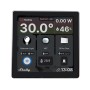 Schwarzes Shelly Wanddisplay Android zur Steuerung der Hausautomation.
