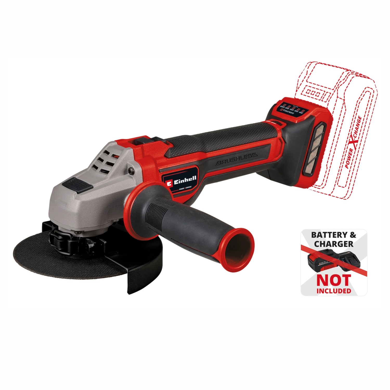 Einhell Professional Akku-Winkelschleifer TP-AG 18/125 CE Q Li Solo