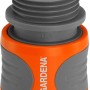 Gardena Entwässerungsventil-Set für Sprinkler-Systeme, grau und orange.