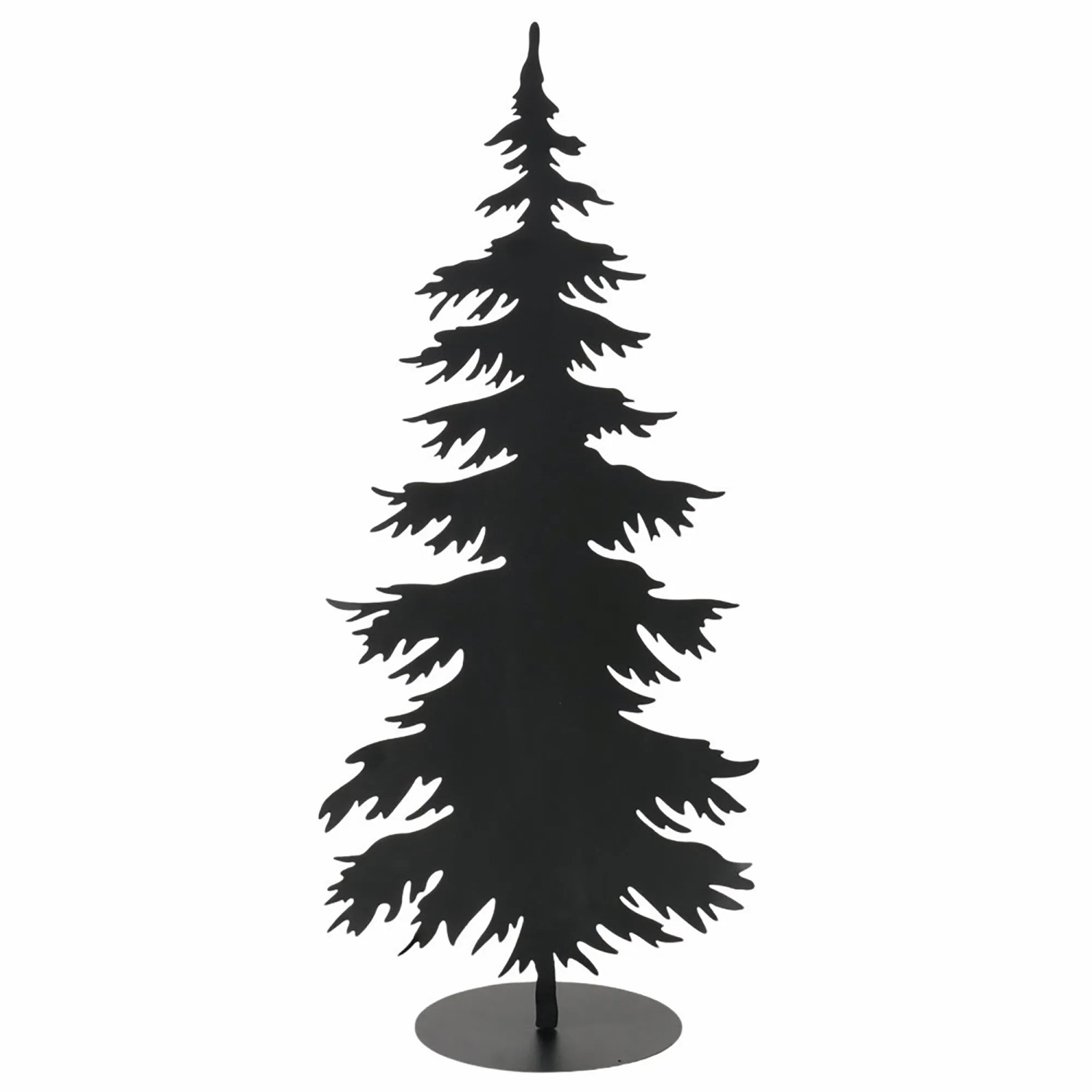Boltze Baum-Dekoaufsteller Findus 39 cm x 25 cm x 90 cm Schwarz