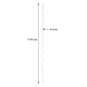 KARAT Tomatenspiralstab, verzinkt, 110 cm, 10er-Set, für Kletterpflanzen.
