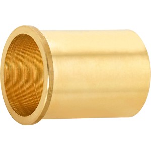 Messing Klemmring-Stützhülse, 22 mm Durchmesser, für Klemmfittings und Kupferrohre.
