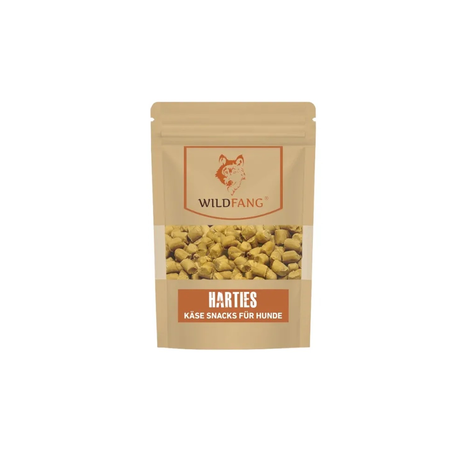 Wildfang Harties Käse Snack für Hunde Getreidefrei