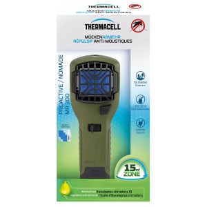 Thermacell Mückenabwehr Proactive Handgerät für 15 m² Schutzbereich, ideal für Outdoor-Aktivitäten.
