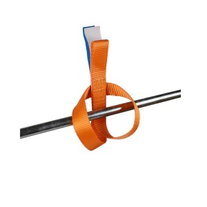 TRUTZHOLM Gurtschlaufe, orange, 45cm, zur sicheren Ladungssicherung.