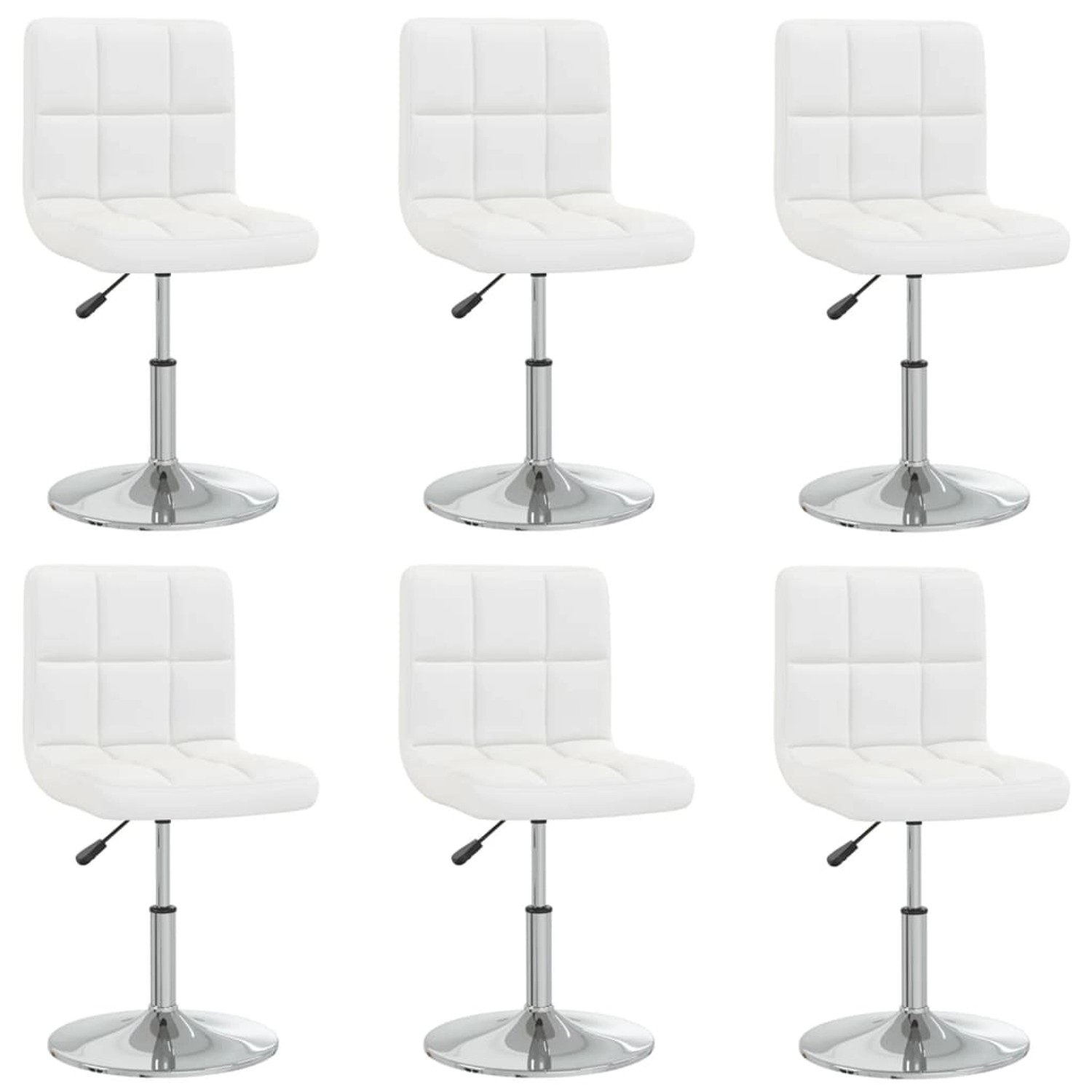 vidaXL Esszimmerstühle 6 Stk Weiß Kunstleder 3087428 günstig online kaufen