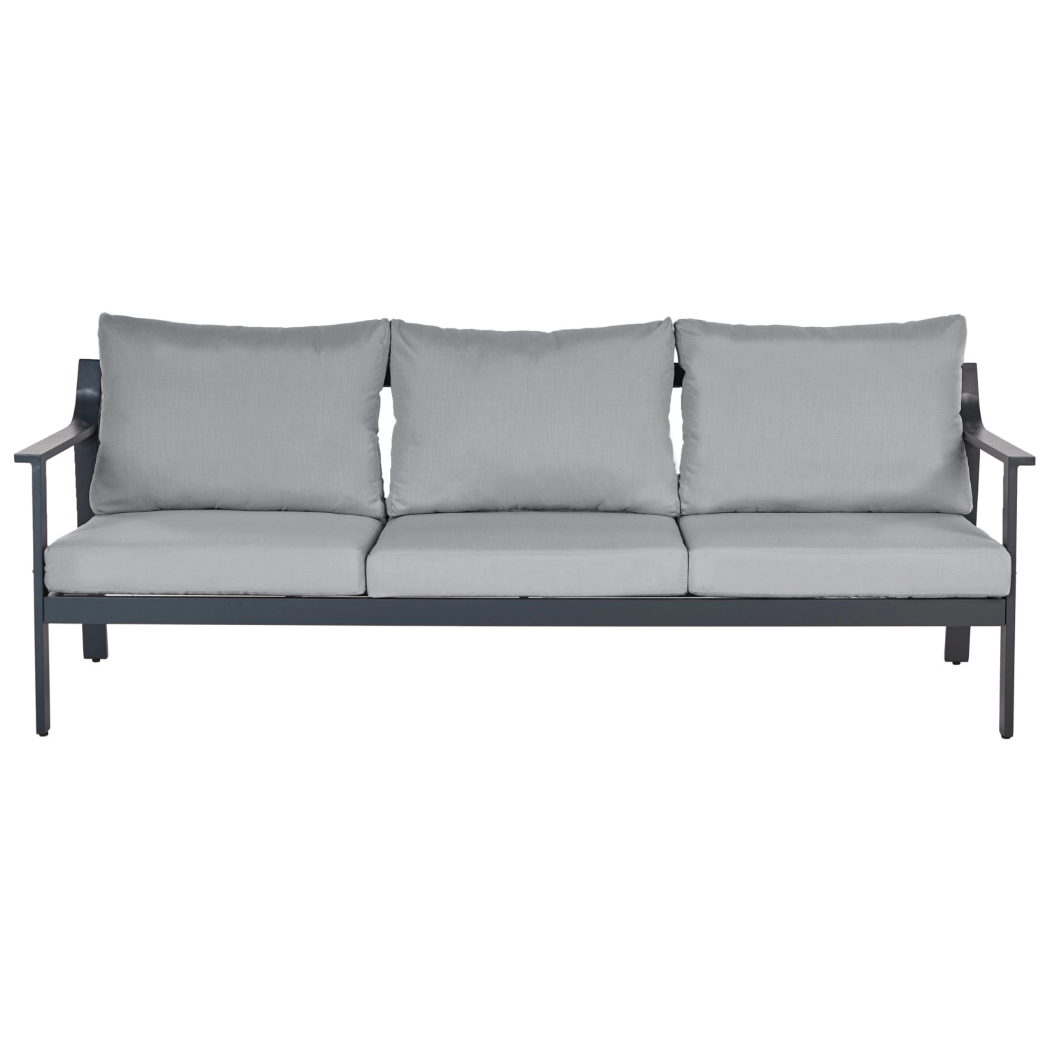 Beliani Gartensofa KIATO Dunkelgrau 80x225x77 günstig online kaufen