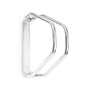 Relaxdays Fahrradwandhalterung aus verzinktem Metall, silber, schwenkbar, für platzsparende Wandmontage.
