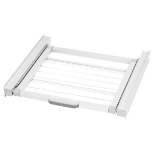 Xavax Zwischenbausatz für Waschmaschine/Trockner mit Wäscheständer, weiß.