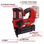 Einhell Akku-Nagler Fixetto 18/50 N: Rote Akku-Nagelpistole mit Magazin und LED-Licht.