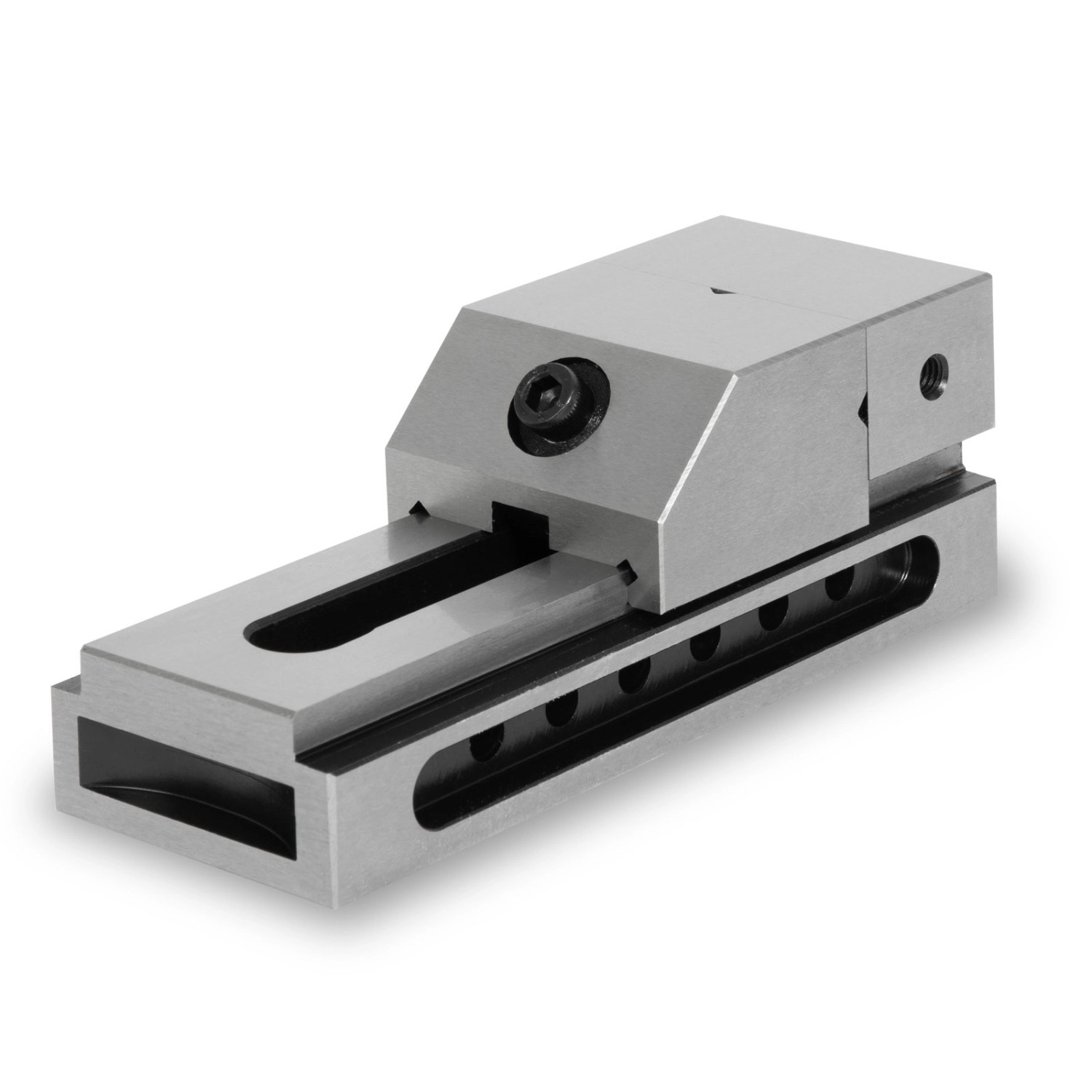 EBERTH Präzisions-Niederzugschraubstock Backenbreite 50mm Spannweite 65mm