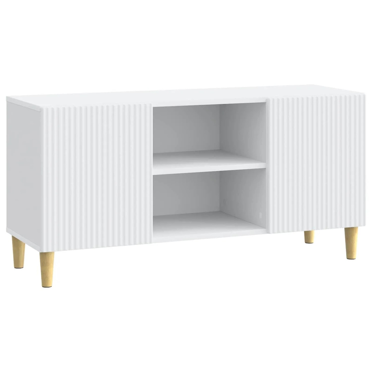 vidaXL TV-Schränk Weiß 102 x 34,5 x 50 cm Holzwerkstoff 894695