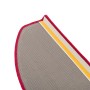 Detailaufnahme: Rote Sisal Stufenmatte mit Klebestreifen, 24x65cm, 15er-Set.