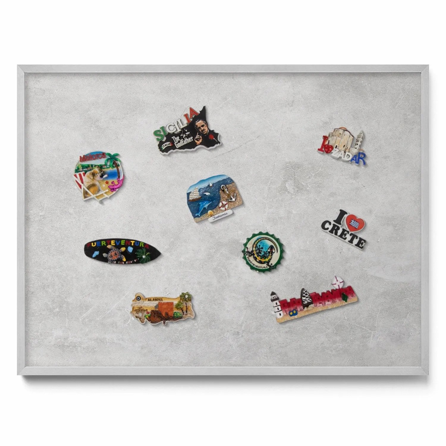 Tulup Magnettafel Wanddekoration Magnettafel bedruckt Betonwandstruktur 80x günstig online kaufen