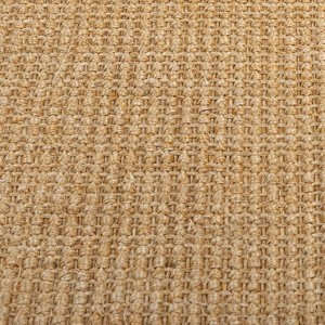 Detailansicht des vidaXL Teppichs aus Natur-Sisal, 100x250 cm, mit gewebter Textur.