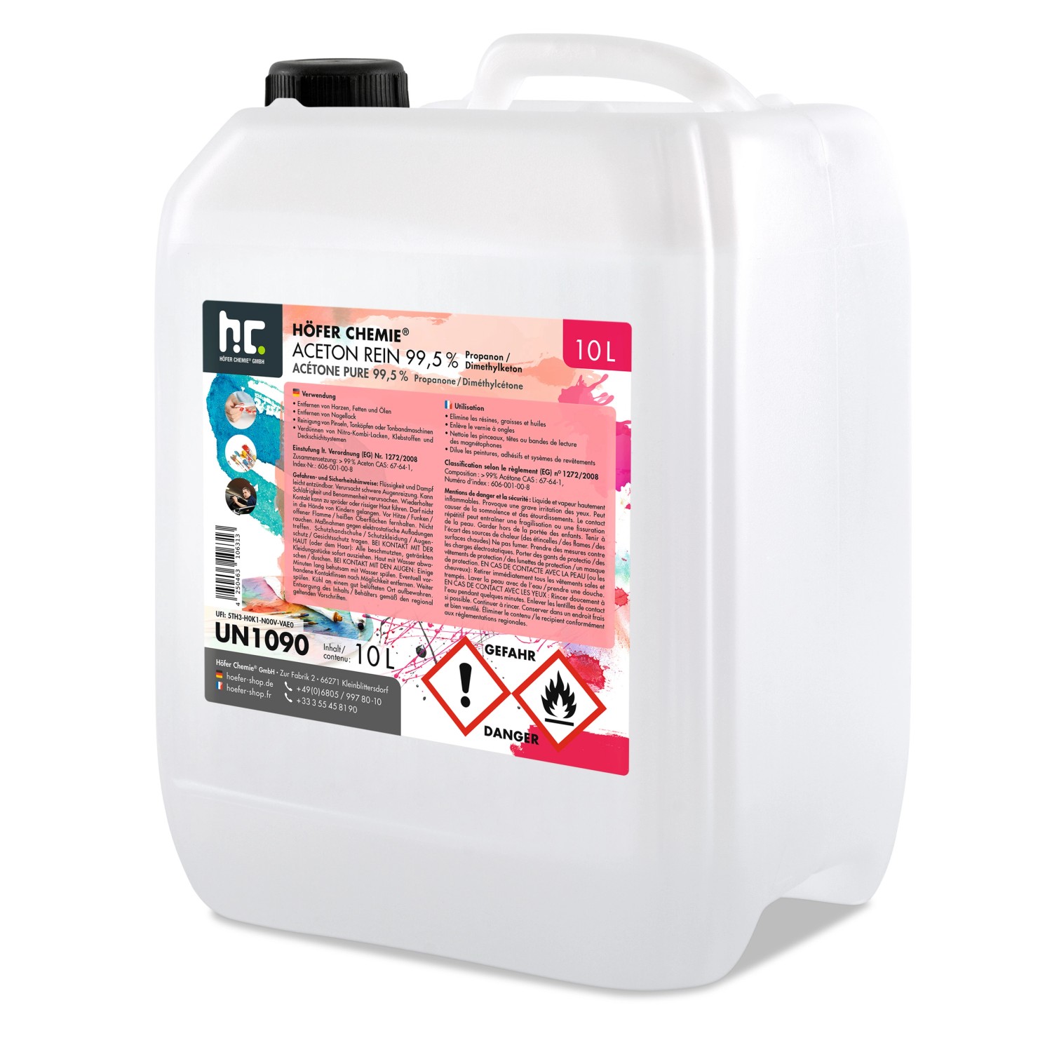 Höfer Chemie Aceton Rein 99,5% 10l