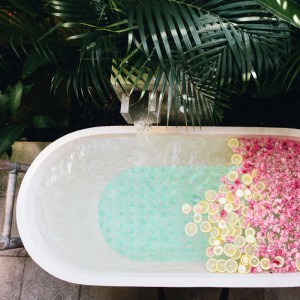 Relaxdays Badewannenmatte Steinoptik PVC Grün Rutschfest 68 cm x 35,5 cm 500 g