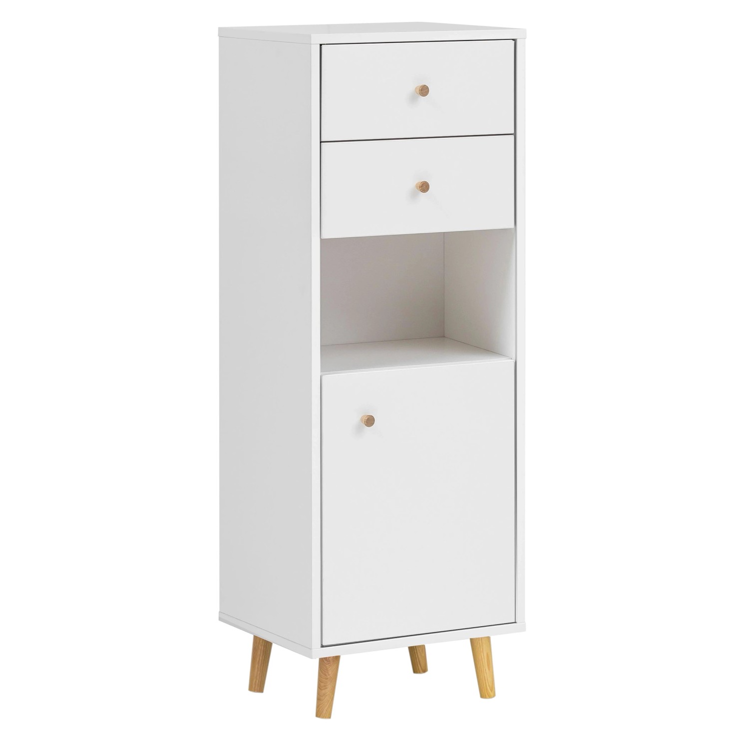Schildmeyer Highboard Bjarne HB 400 Weiß-Matt 113,4 cm x 40,3 cm x 33,05 cm