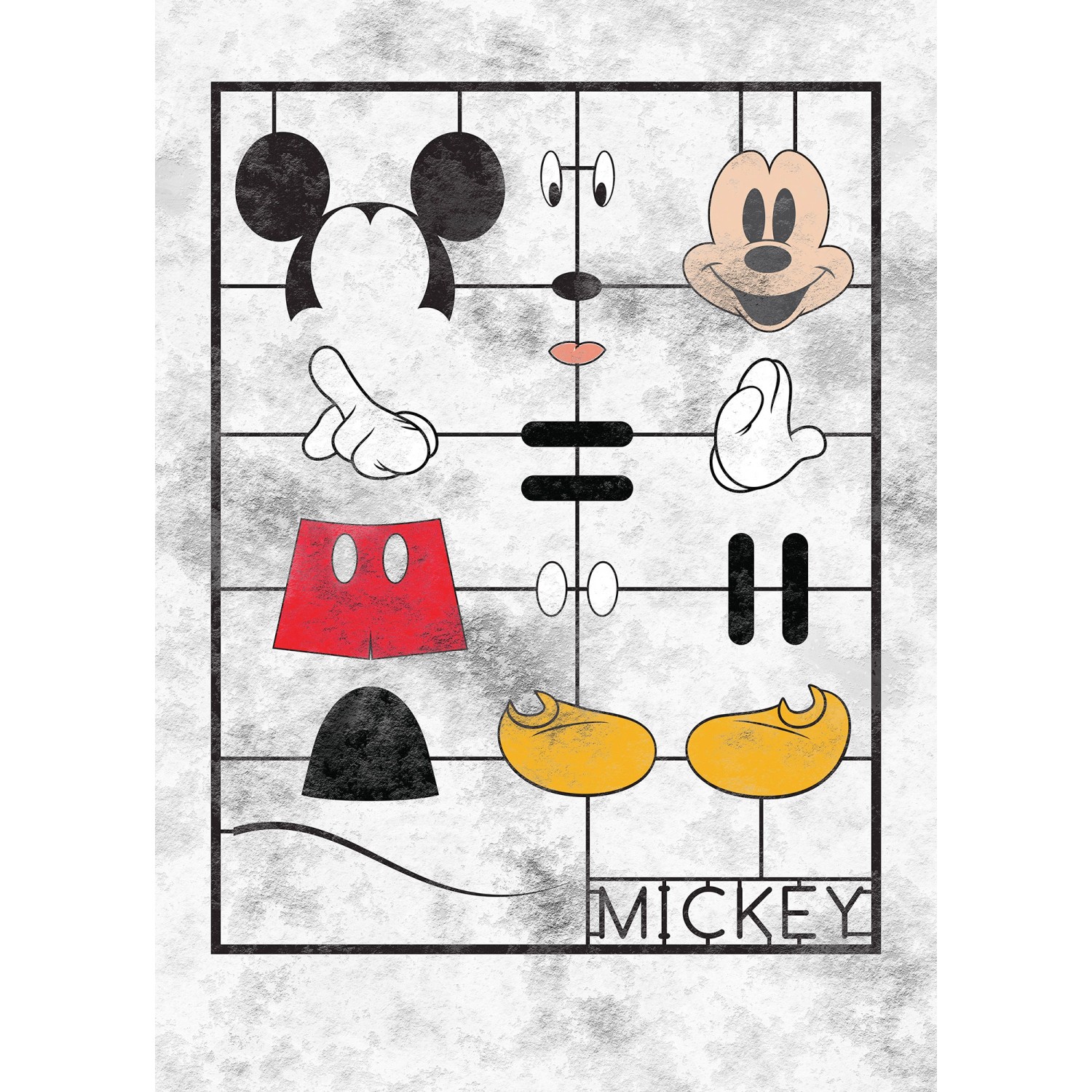 Komar Vliesfototapete Mickey Kit 200 cm x 280 cm