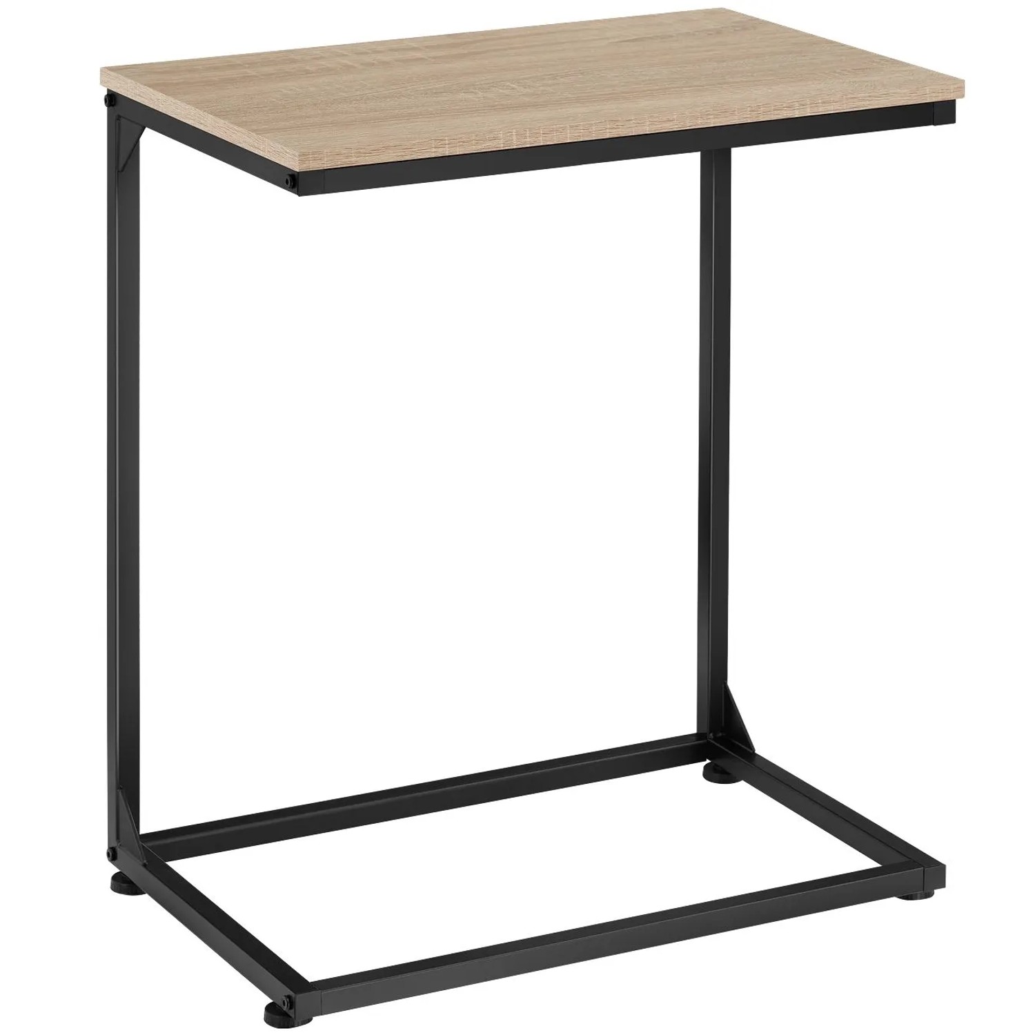 Tectake Beistelltisch Cardiff Industrial Style Holz und Stahl  35 x 55 50 x 67 cm Industrial Holz Hell  Eiche Sonoma