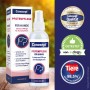 Canosept Pfotenpflege für Hunde, 75g Flasche und Karton, schützt vor Austrocknung und Rissen.