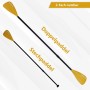 24Move Paddel Doppelpaddel 2in1 - SUP Stand Up Board- Kajak - Aluminium 230cm - Orange_3