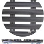 Wagner WPC Pflanzenroller GH 0565, Ø 50 cm, anthrazit, mit Rollen. Rolluntersetzer aus WPC.