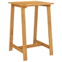 Quadratischer Bartisch aus Akazienholz, Teil des 5-tlg. vidaXL Gartenbar-Sets.