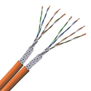 Voka Netzwerkkabel CAT7 Duplex Orange