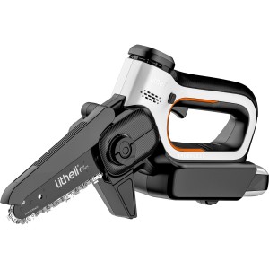 Litheli U20 Akku-Kettensäge mit 2.0 Ah Akku, kleine Einhandsäge zum Beschneiden und Trimmen.