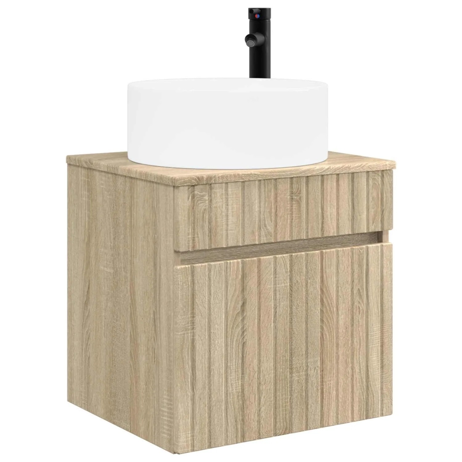 vidaXL Wandmontierte Waschbecken-Vanität Sonoma-Eiche 890624
