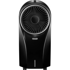 Schwarzer DeLonghi Ventilatorkühler EV250 mit Ionisator für ein angenehmes Raumklima.